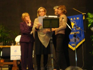 L'intervento di J. Stradaioli durante la premiazione